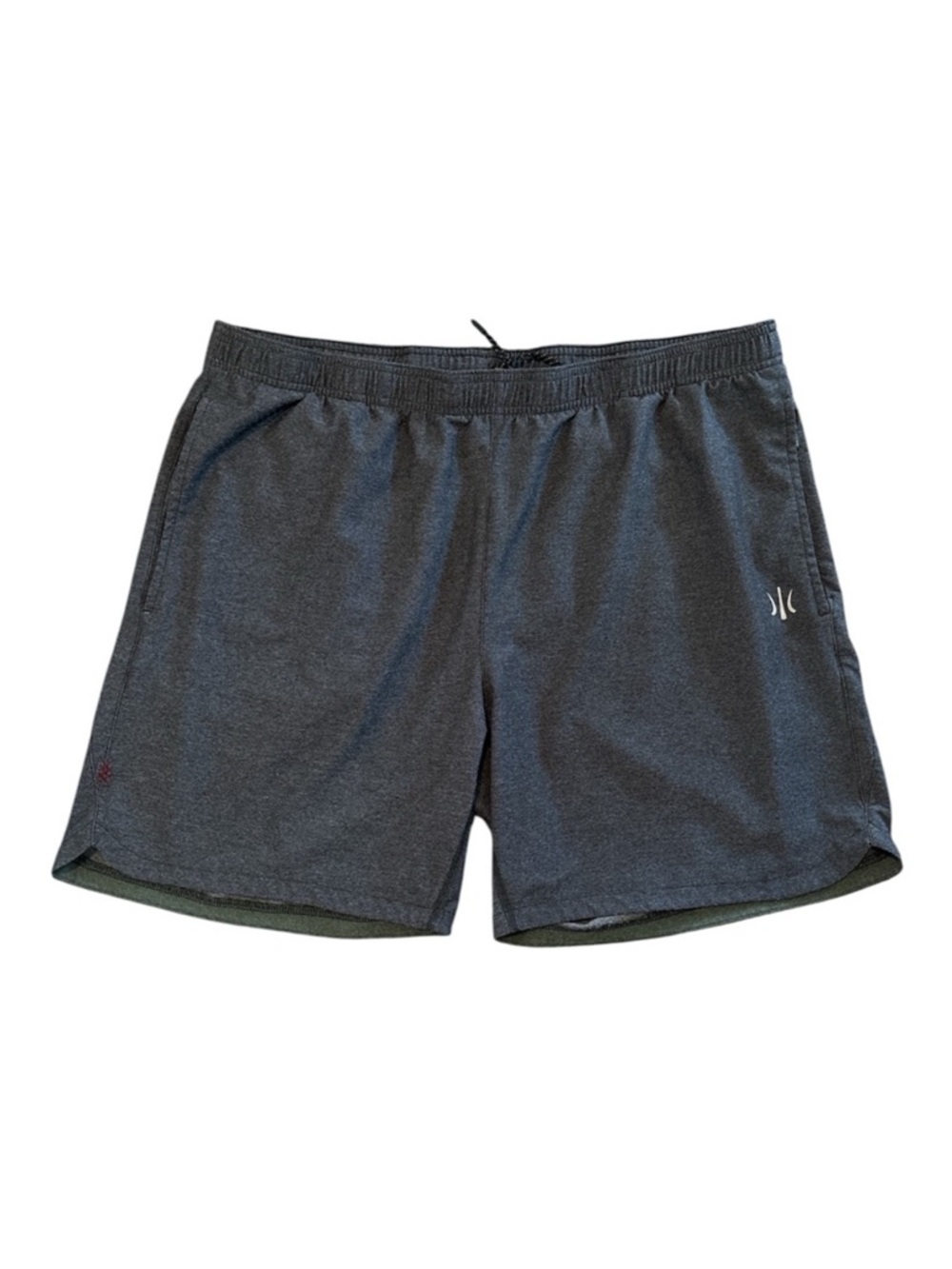 RHONE Men's 7” Athletic Drawstring Shorts - Charcoal Gray Size XL